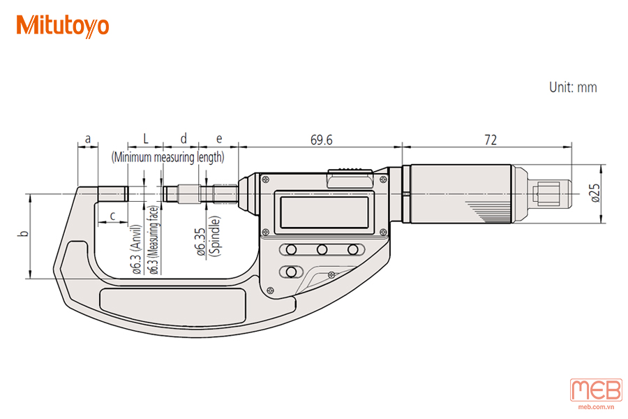 Panme đo ngoài điện tử ABSOLUTE series 227 Mitutoyo